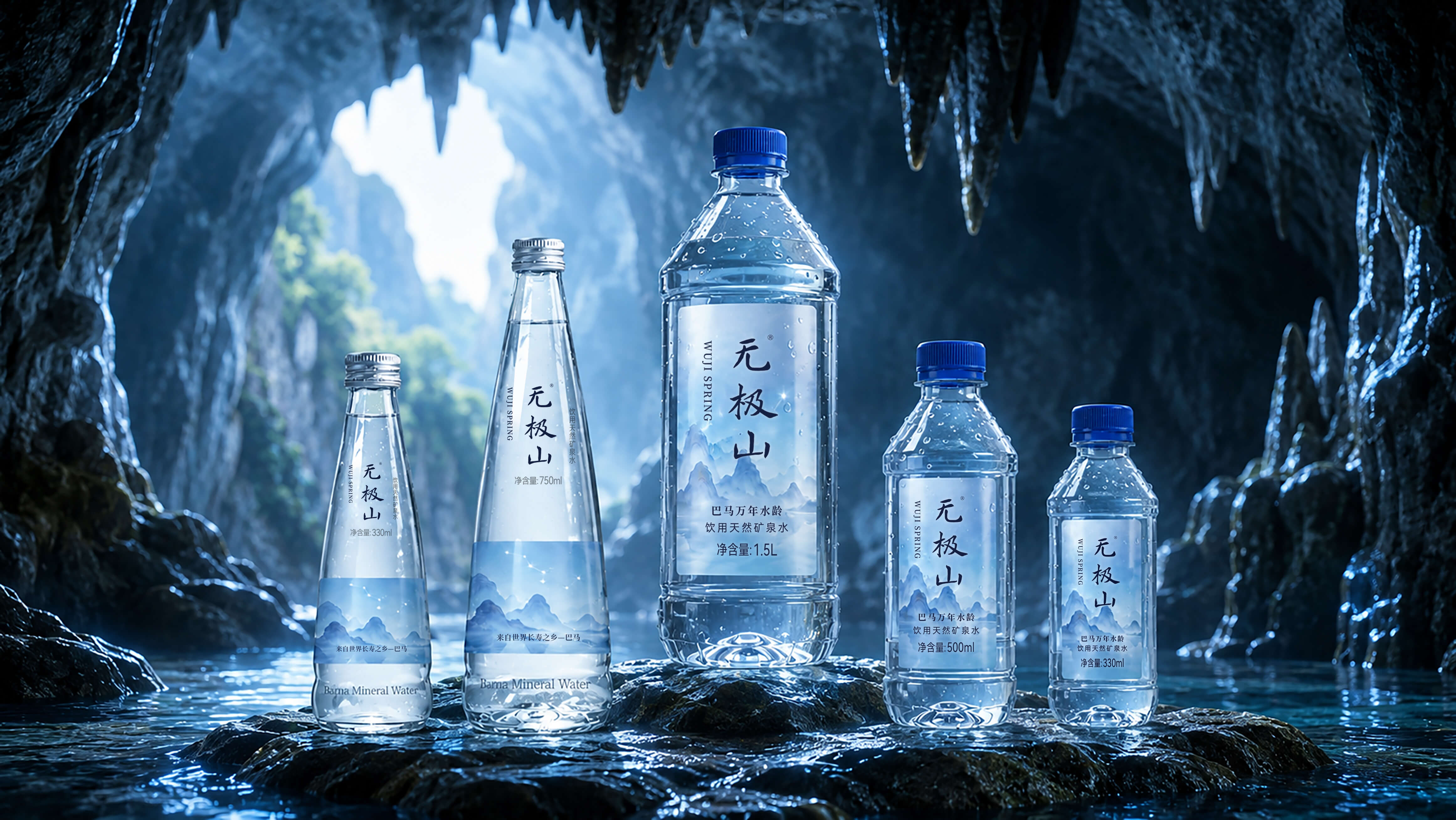 无极山矿泉水产品系列